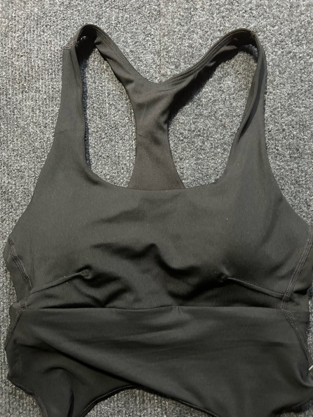 Women's Black Racerback Bralette - Unbranded